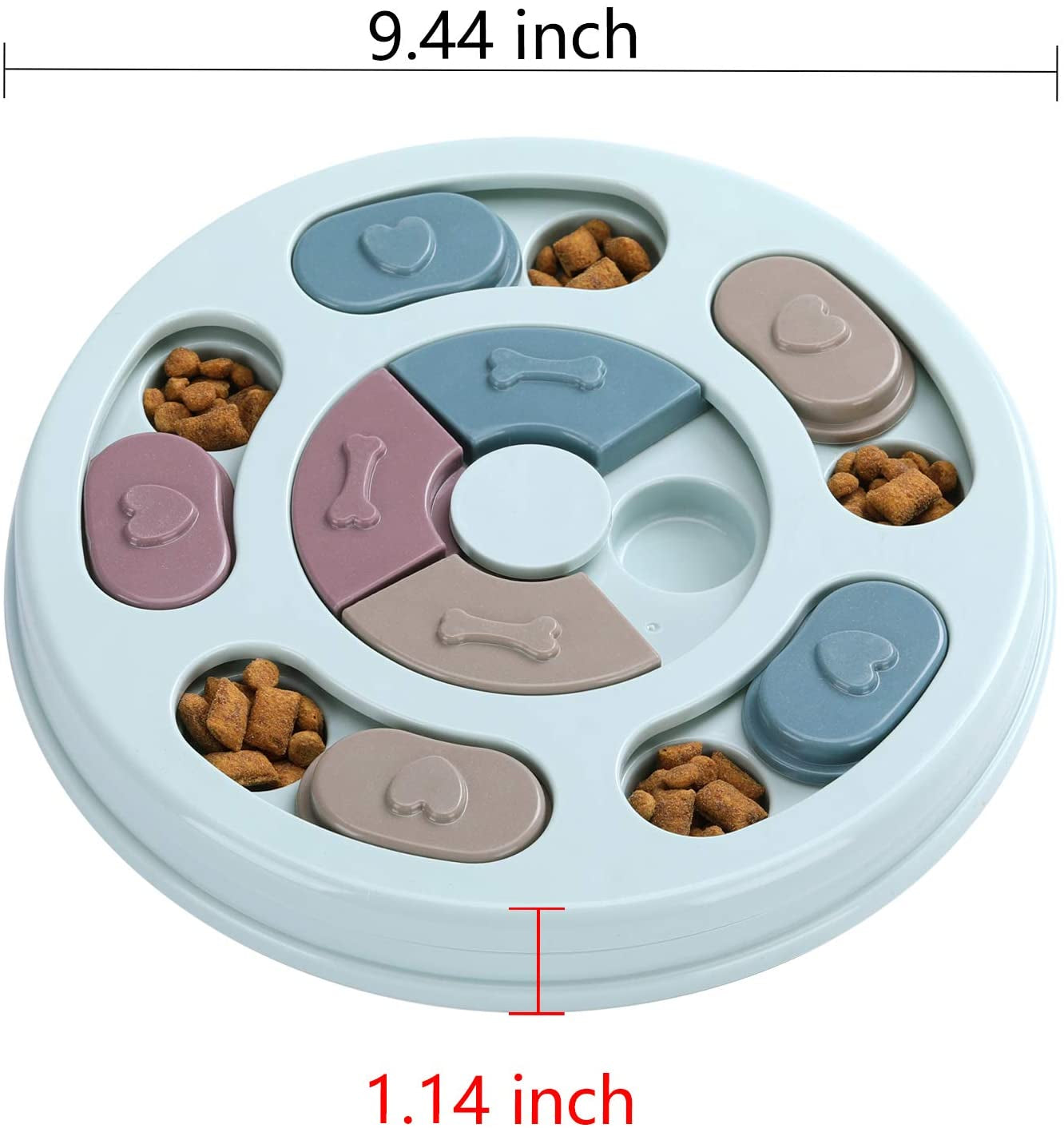 Interactive Dog Puzzle Toy - Enhance IQ & Mental Stimulation with Treat Dispenser (Blue)