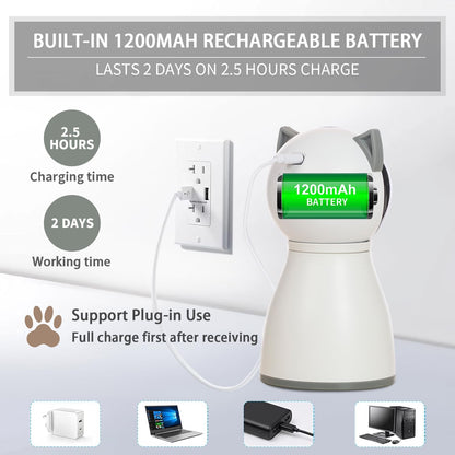 Interactive Rechargeable Laser Cat Toy - 4th Generation Motion Activated Random Trajectory for Bored Indoor Cats & Kittens