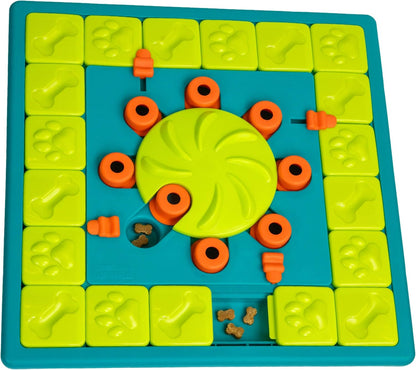 Nina Ottosson Expert Level 4 Interactive Dog Treat Puzzle - Engaging Enrichment Toy for Smart Dogs