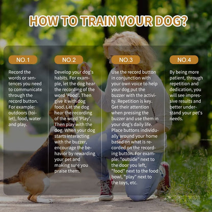 8 Color Voice Recording Buttons - Fun Communication Tool for Dogs, 30-Second Record & Playback, Perfect Gift for Home, Office & Study!
