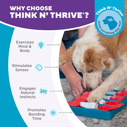 Nina Ottosson Dog Brick - Engaging Interactive Treat Puzzle Toy for Intermediate Dogs