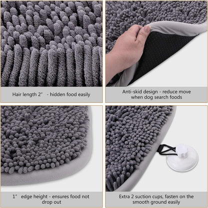 Interactive Snuffle Mat for Dogs - 17'' x 21'' Puzzle Toy for Boredom Relief & Natural Foraging Skills - Perfect for Small, Medium & Large Dogs