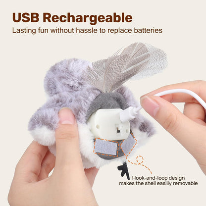 Interactive Flapping Sandpiper Cat Toys - Lifelike Chirping Birds with Catnip for Engaging Playtime Fun!