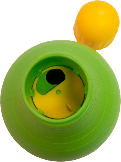 Engaging Bob-A-Lot Interactive Dog Toy - Large Size in Vibrant Yellow, Green & Purple