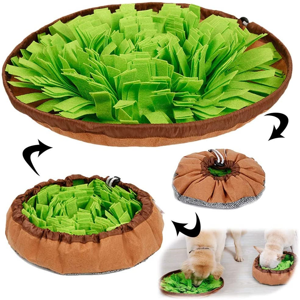 Interactive Pet Snuffle Mat for Dogs and Cats - Fun Foraging Game for Stress Relief and Boredom Busting! Perfect for Indoor and Outdoor Use!