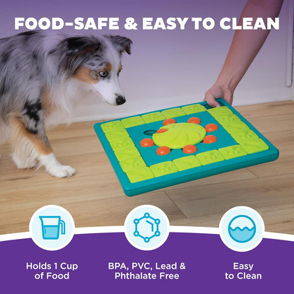 Nina Ottosson Expert Level 4 Interactive Dog Treat Puzzle - Engaging Enrichment Toy for Smart Dogs