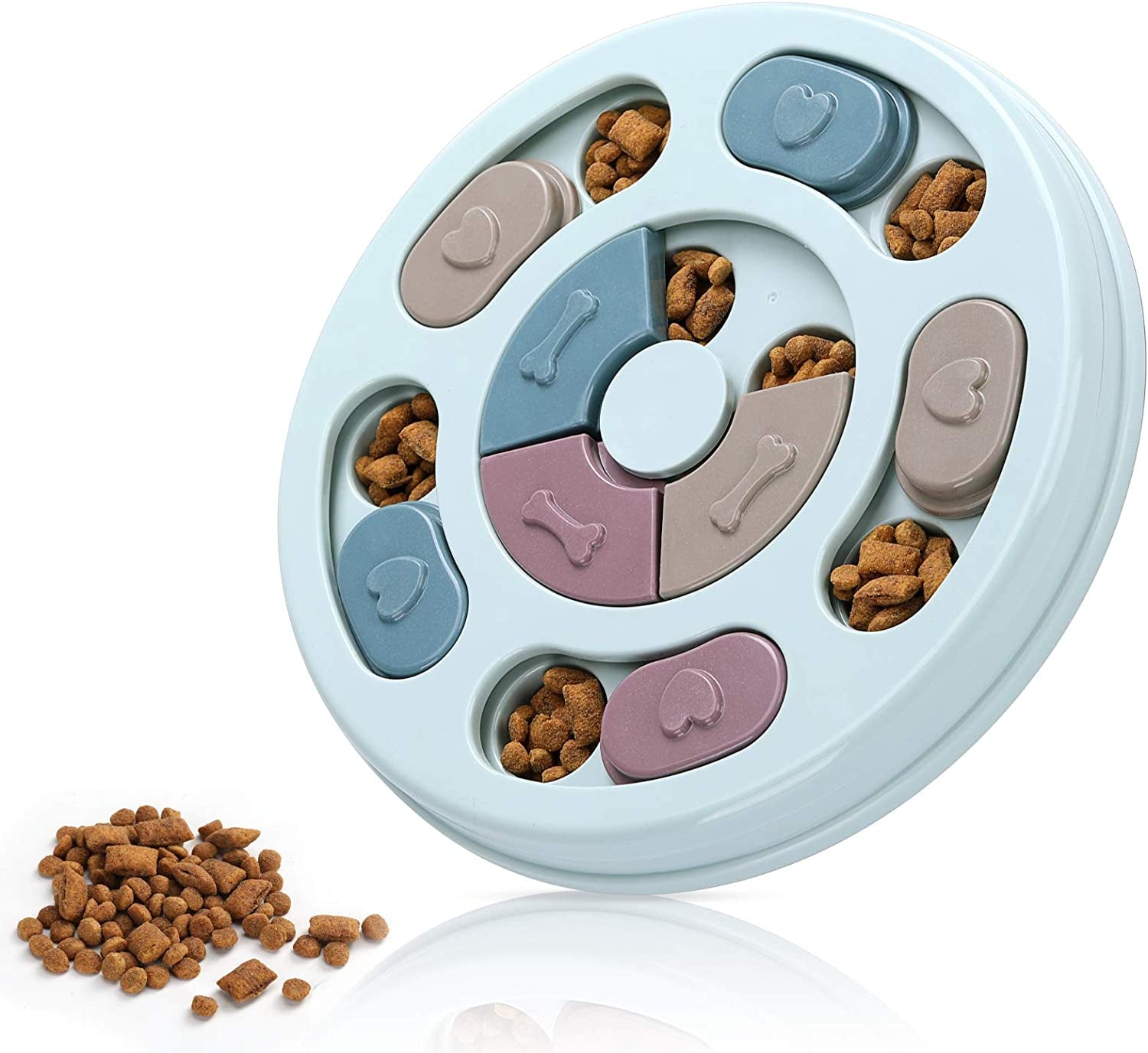 Interactive Dog Puzzle Toy - Enhance IQ & Mental Stimulation with Treat Dispenser (Blue)