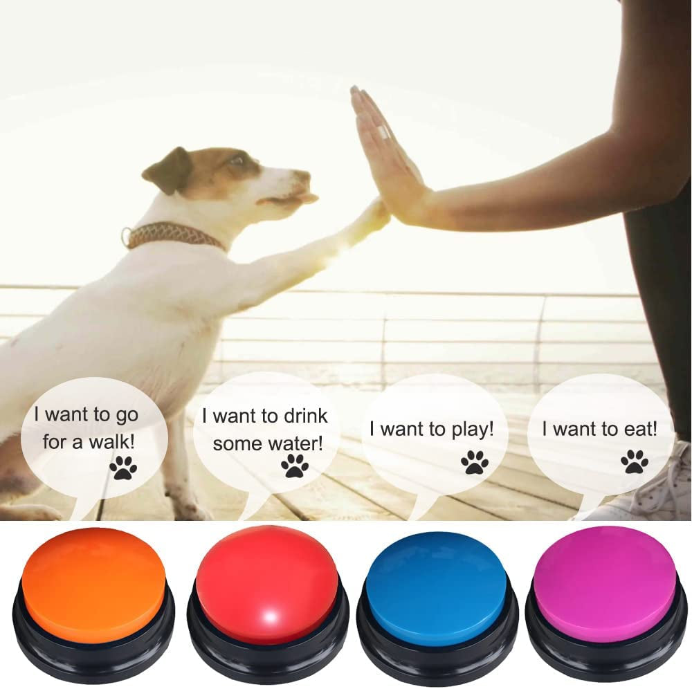 8 Color Voice Recording Buttons - Fun Communication Tool for Dogs, 30-Second Record & Playback, Perfect Gift for Home, Office & Study!