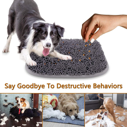 Interactive Snuffle Mat for Dogs - 17'' x 21'' Puzzle Toy for Boredom Relief & Natural Foraging Skills - Perfect for Small, Medium & Large Dogs