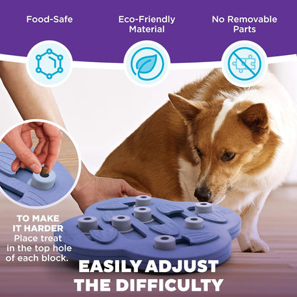 Nina Ottosson Dog Hide N' Slide - Engaging Intermediate Treat Puzzle Toy for Smart Dogs