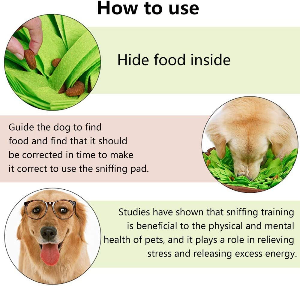 Interactive Pet Snuffle Mat for Dogs and Cats - Fun Foraging Game for Stress Relief and Boredom Busting! Perfect for Indoor and Outdoor Use!